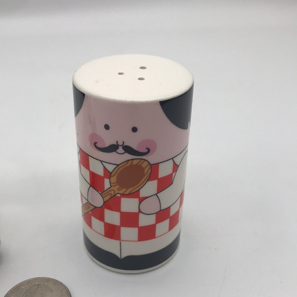 Ceramic Two Mixed Matched Cow/Chef Salt & Pepper Shaker’s - Picture 4 of 6